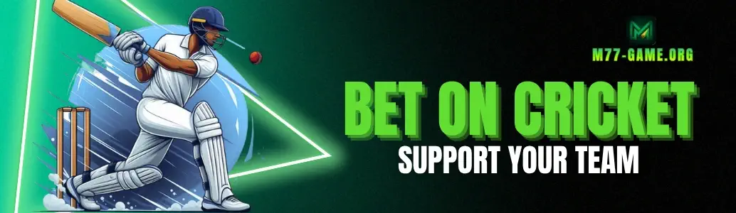 M77 cricket betting banner